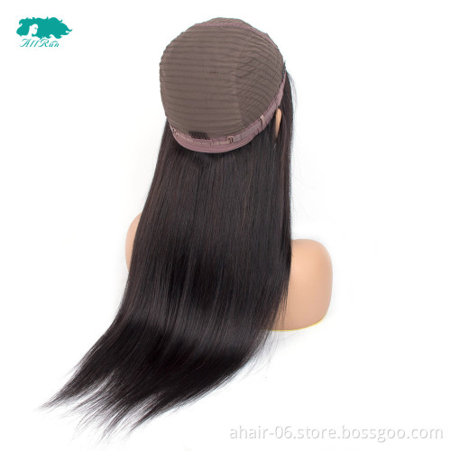 Hot Sale Brazilian 4*4 Lace Closure Wig Straight Human Hair Wigs For Black Women Remy Hair 180% Density Lace Wig with Baby Hair